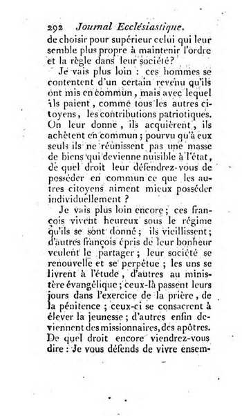 Journal ecclesiastique ou bibliotheque raisonnée des sciences ecclésiastiques