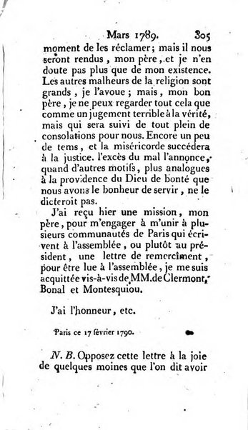 Journal ecclesiastique ou bibliotheque raisonnée des sciences ecclésiastiques