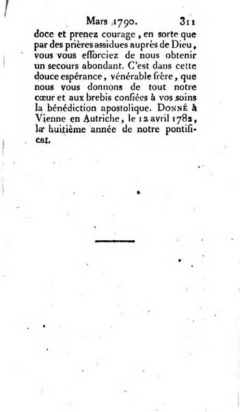 Journal ecclesiastique ou bibliotheque raisonnée des sciences ecclésiastiques