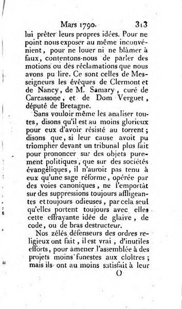 Journal ecclesiastique ou bibliotheque raisonnée des sciences ecclésiastiques