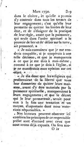 Journal ecclesiastique ou bibliotheque raisonnée des sciences ecclésiastiques