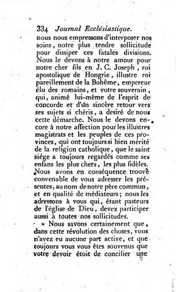 Journal ecclesiastique ou bibliotheque raisonnée des sciences ecclésiastiques