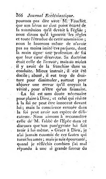 Journal ecclesiastique ou bibliotheque raisonnée des sciences ecclésiastiques