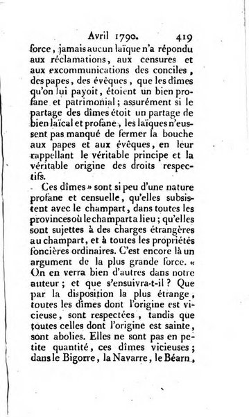 Journal ecclesiastique ou bibliotheque raisonnée des sciences ecclésiastiques