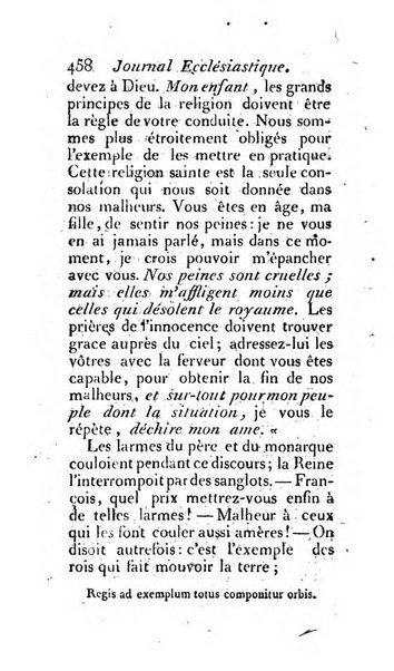 Journal ecclesiastique ou bibliotheque raisonnée des sciences ecclésiastiques