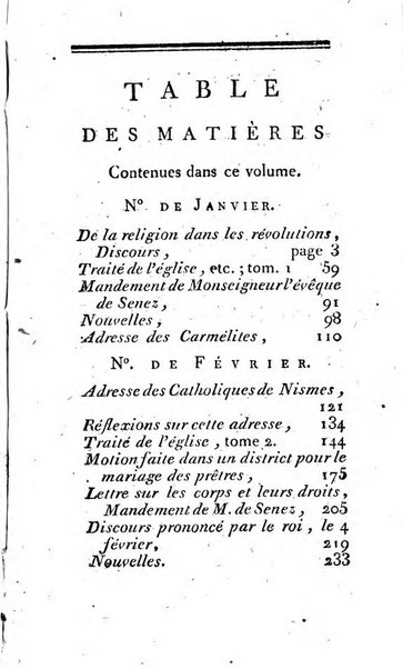 Journal ecclesiastique ou bibliotheque raisonnée des sciences ecclésiastiques