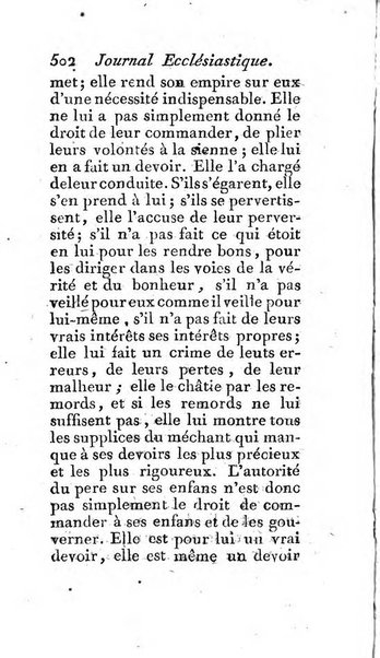 Journal ecclesiastique ou bibliotheque raisonnée des sciences ecclésiastiques