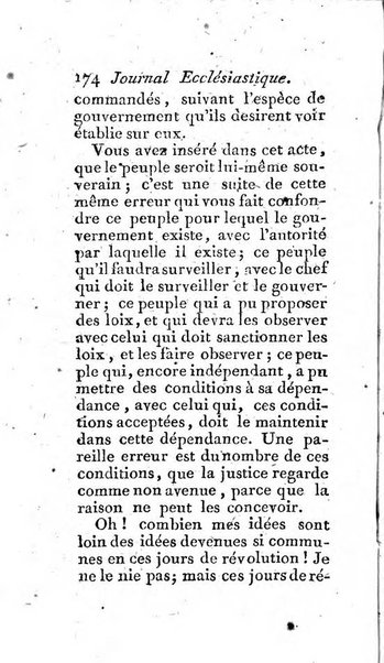 Journal ecclesiastique ou bibliotheque raisonnée des sciences ecclésiastiques