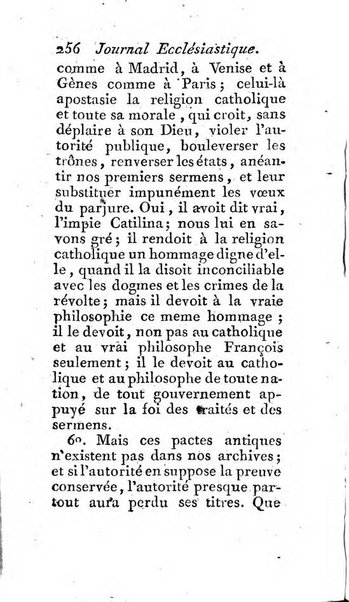 Journal ecclesiastique ou bibliotheque raisonnée des sciences ecclésiastiques