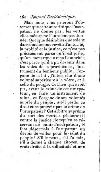 Journal ecclesiastique ou bibliotheque raisonnée des sciences ecclésiastiques