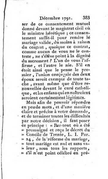 Journal ecclesiastique ou bibliotheque raisonnée des sciences ecclésiastiques