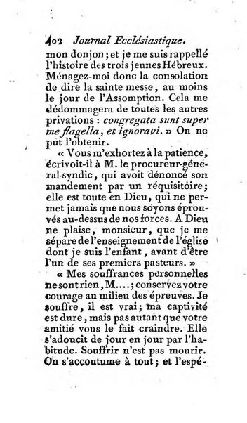 Journal ecclesiastique ou bibliotheque raisonnée des sciences ecclésiastiques