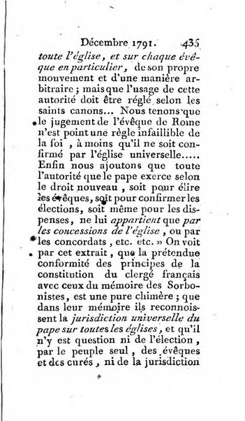 Journal ecclesiastique ou bibliotheque raisonnée des sciences ecclésiastiques