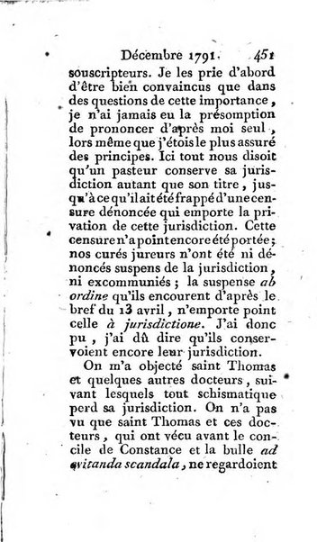 Journal ecclesiastique ou bibliotheque raisonnée des sciences ecclésiastiques