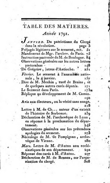 Journal ecclesiastique ou bibliotheque raisonnée des sciences ecclésiastiques