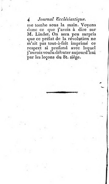 Journal ecclesiastique ou bibliotheque raisonnée des sciences ecclésiastiques