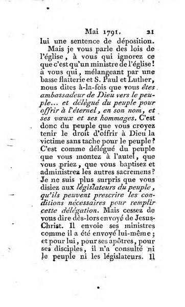 Journal ecclesiastique ou bibliotheque raisonnée des sciences ecclésiastiques