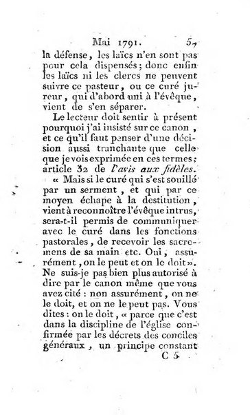 Journal ecclesiastique ou bibliotheque raisonnée des sciences ecclésiastiques