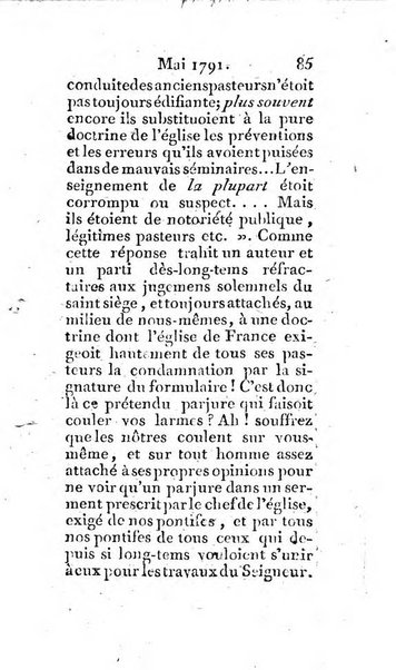 Journal ecclesiastique ou bibliotheque raisonnée des sciences ecclésiastiques