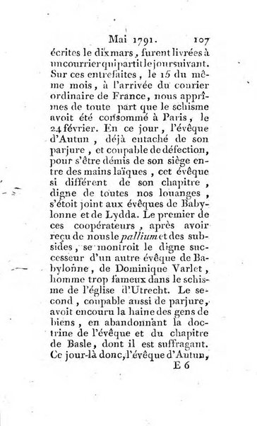 Journal ecclesiastique ou bibliotheque raisonnée des sciences ecclésiastiques