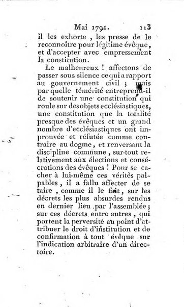 Journal ecclesiastique ou bibliotheque raisonnée des sciences ecclésiastiques