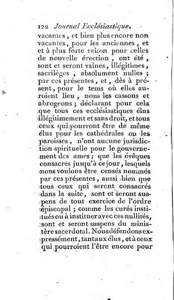 Journal ecclesiastique ou bibliotheque raisonnée des sciences ecclésiastiques