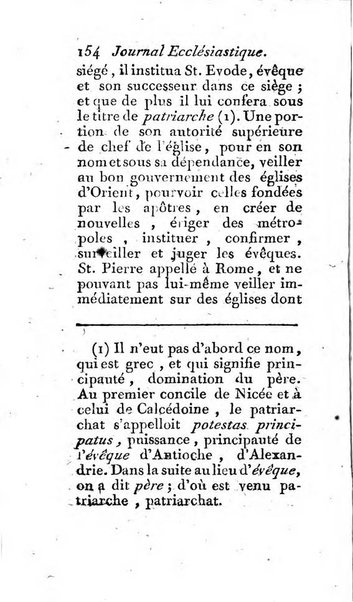 Journal ecclesiastique ou bibliotheque raisonnée des sciences ecclésiastiques