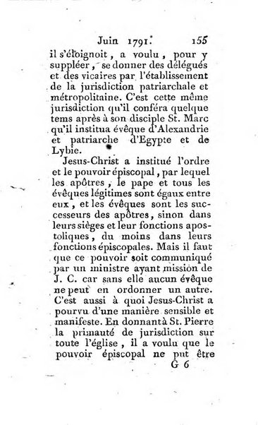 Journal ecclesiastique ou bibliotheque raisonnée des sciences ecclésiastiques