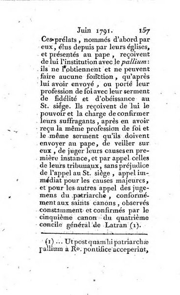 Journal ecclesiastique ou bibliotheque raisonnée des sciences ecclésiastiques