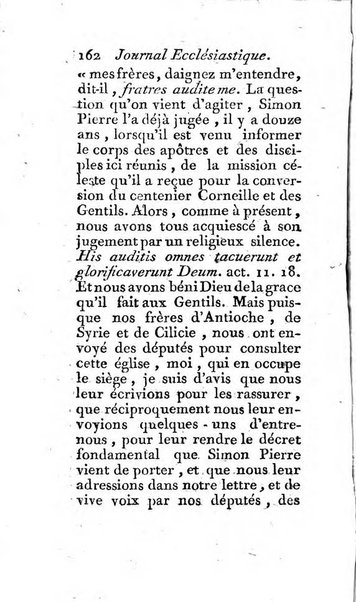 Journal ecclesiastique ou bibliotheque raisonnée des sciences ecclésiastiques