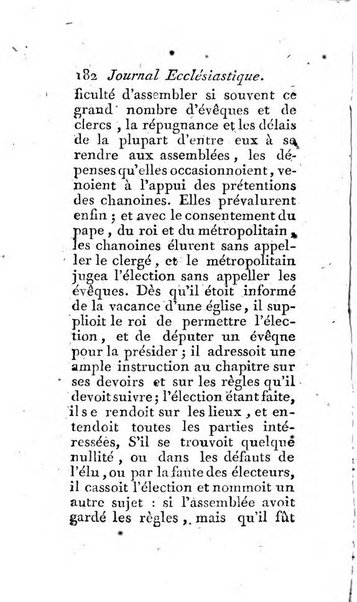 Journal ecclesiastique ou bibliotheque raisonnée des sciences ecclésiastiques