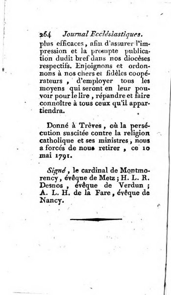 Journal ecclesiastique ou bibliotheque raisonnée des sciences ecclésiastiques