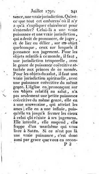 Journal ecclesiastique ou bibliotheque raisonnée des sciences ecclésiastiques