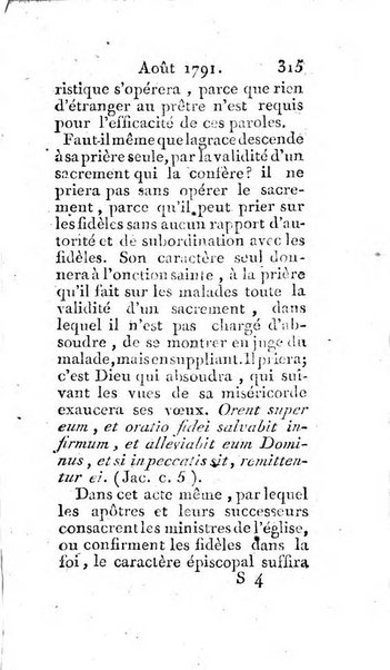 Journal ecclesiastique ou bibliotheque raisonnée des sciences ecclésiastiques