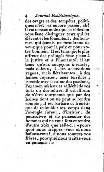 Journal ecclesiastique ou bibliotheque raisonnée des sciences ecclésiastiques