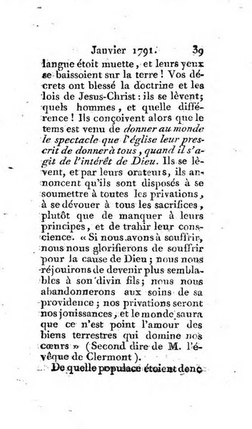 Journal ecclesiastique ou bibliotheque raisonnée des sciences ecclésiastiques