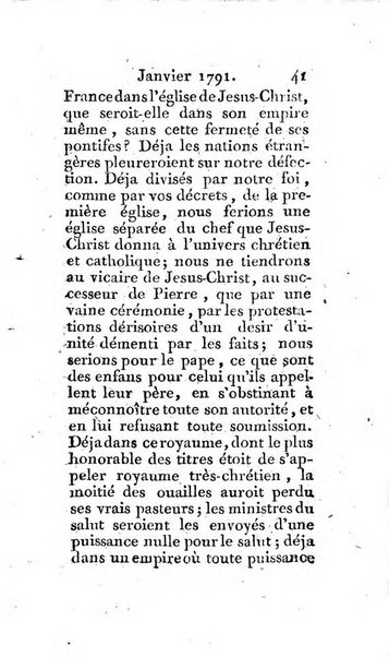 Journal ecclesiastique ou bibliotheque raisonnée des sciences ecclésiastiques