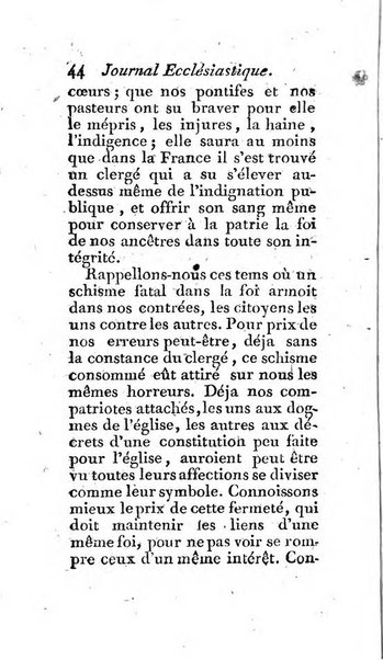 Journal ecclesiastique ou bibliotheque raisonnée des sciences ecclésiastiques