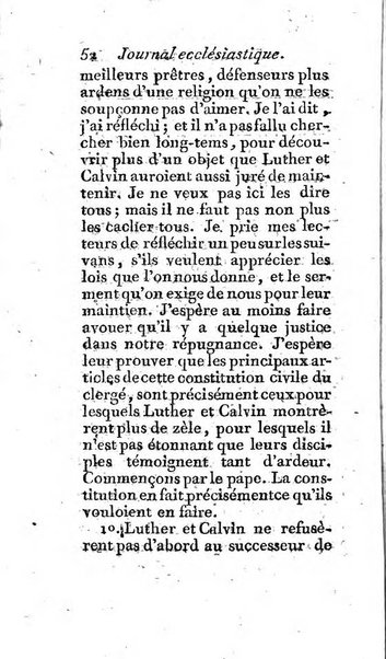 Journal ecclesiastique ou bibliotheque raisonnée des sciences ecclésiastiques