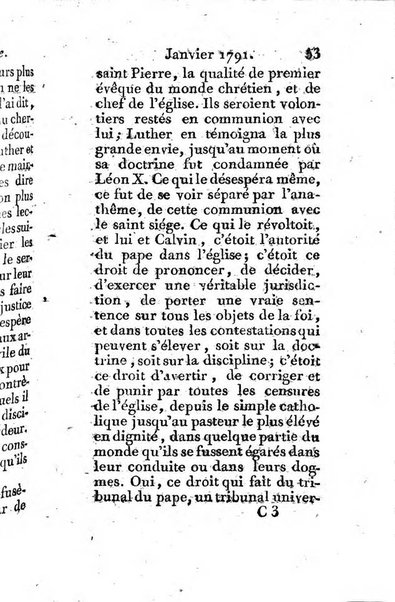 Journal ecclesiastique ou bibliotheque raisonnée des sciences ecclésiastiques