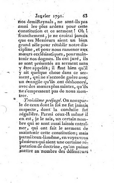 Journal ecclesiastique ou bibliotheque raisonnée des sciences ecclésiastiques