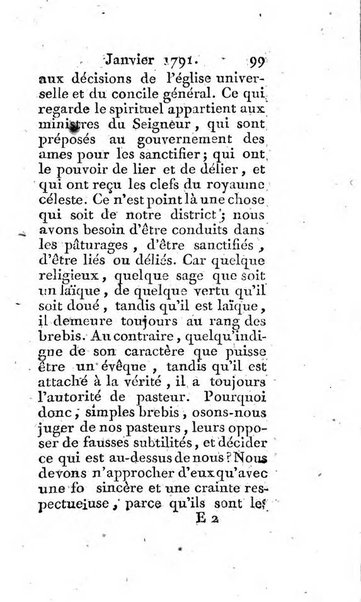 Journal ecclesiastique ou bibliotheque raisonnée des sciences ecclésiastiques