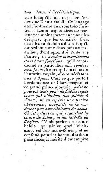 Journal ecclesiastique ou bibliotheque raisonnée des sciences ecclésiastiques