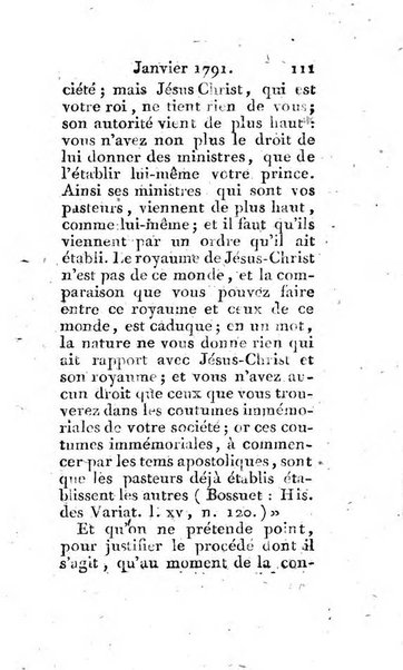 Journal ecclesiastique ou bibliotheque raisonnée des sciences ecclésiastiques