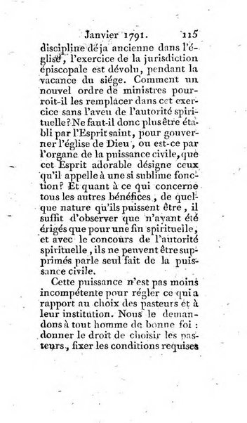 Journal ecclesiastique ou bibliotheque raisonnée des sciences ecclésiastiques