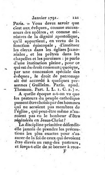 Journal ecclesiastique ou bibliotheque raisonnée des sciences ecclésiastiques