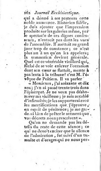 Journal ecclesiastique ou bibliotheque raisonnée des sciences ecclésiastiques