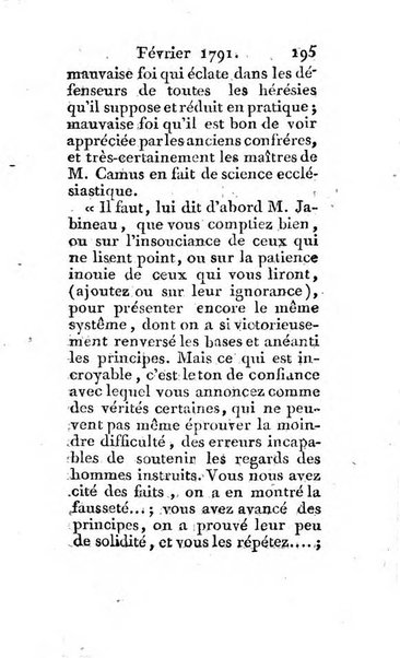 Journal ecclesiastique ou bibliotheque raisonnée des sciences ecclésiastiques