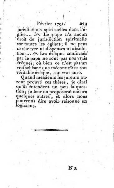 Journal ecclesiastique ou bibliotheque raisonnée des sciences ecclésiastiques