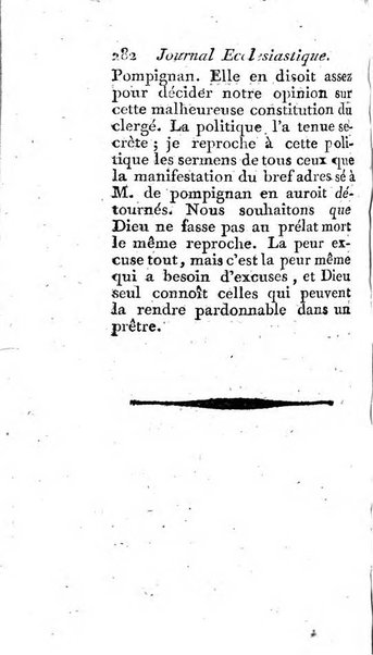 Journal ecclesiastique ou bibliotheque raisonnée des sciences ecclésiastiques